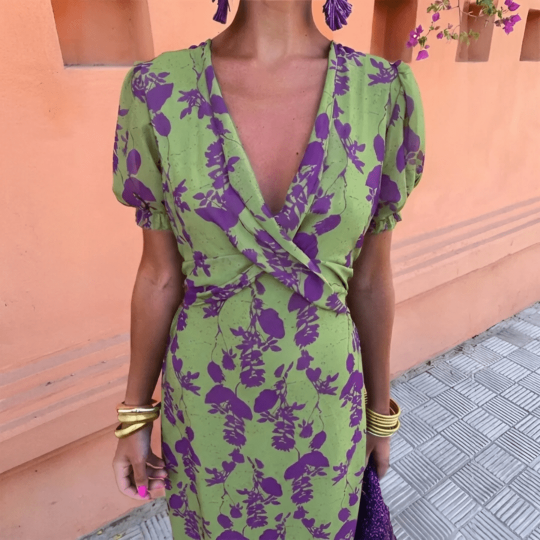 Sofia - Vestido De Lino Verde