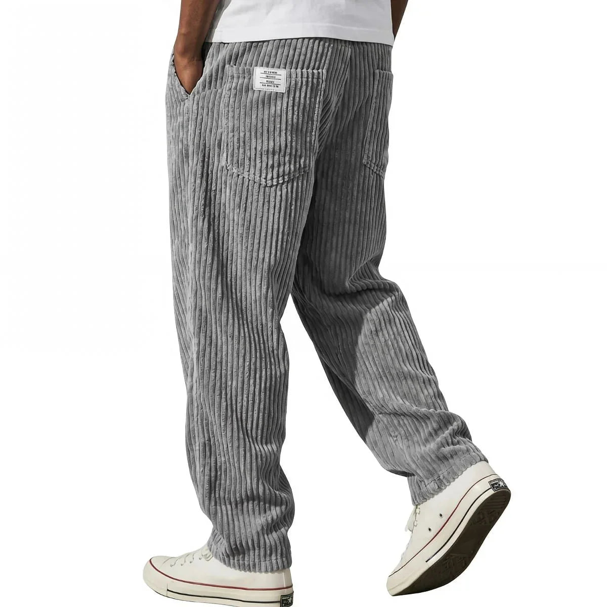 Adriano | Pantalones de terciopelo acanalado Violeta