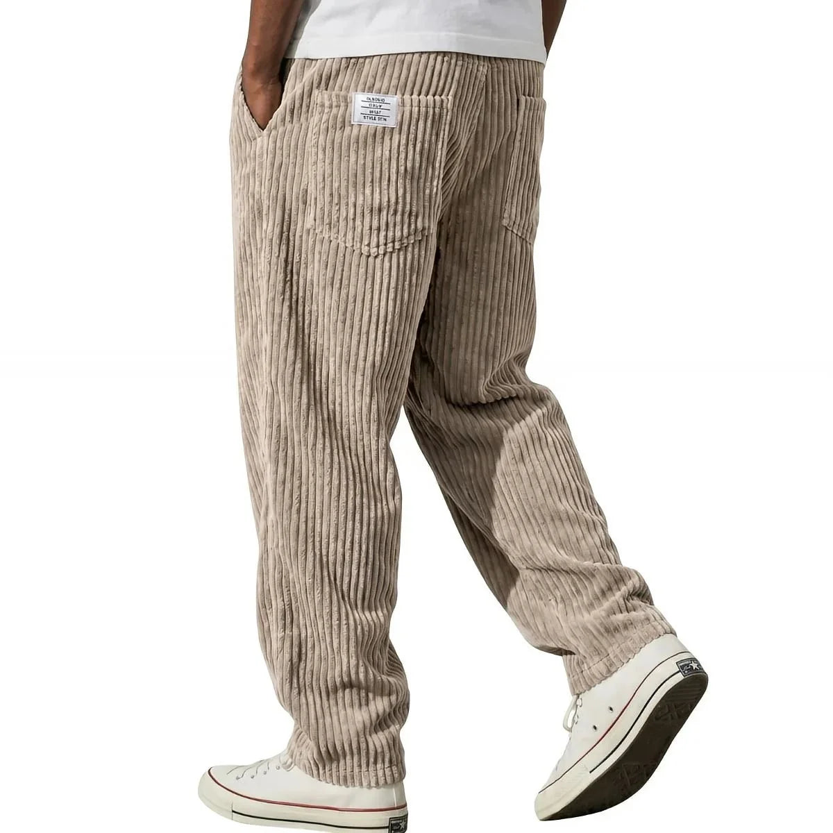 Adriano | Pantalones de terciopelo acanalado Camel