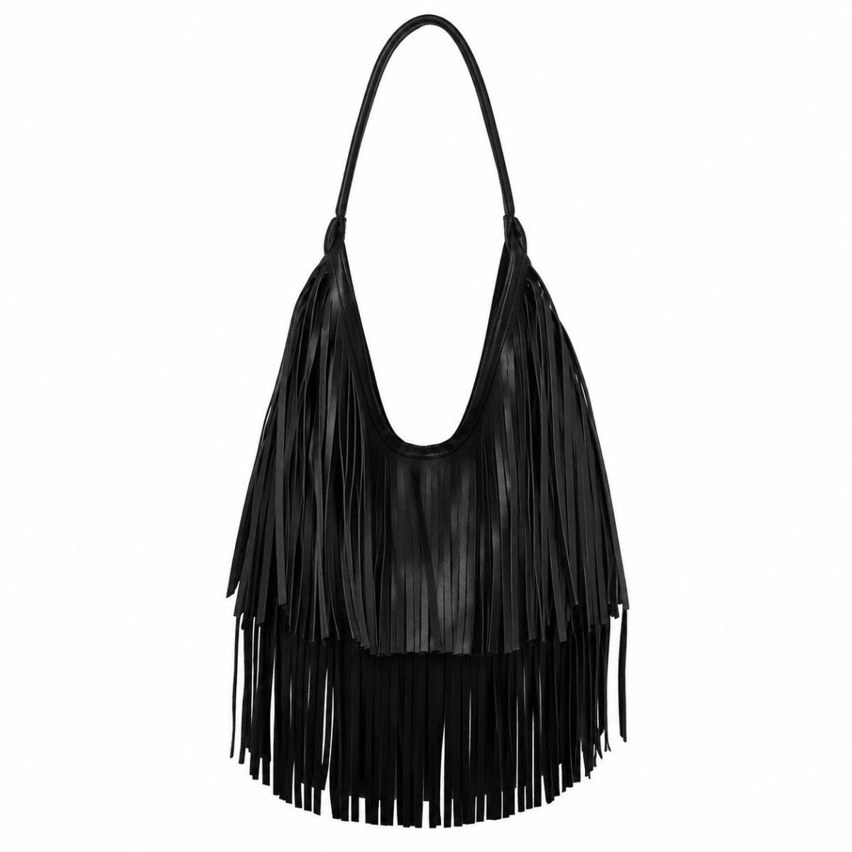 Bolso Noir Fringe Negro