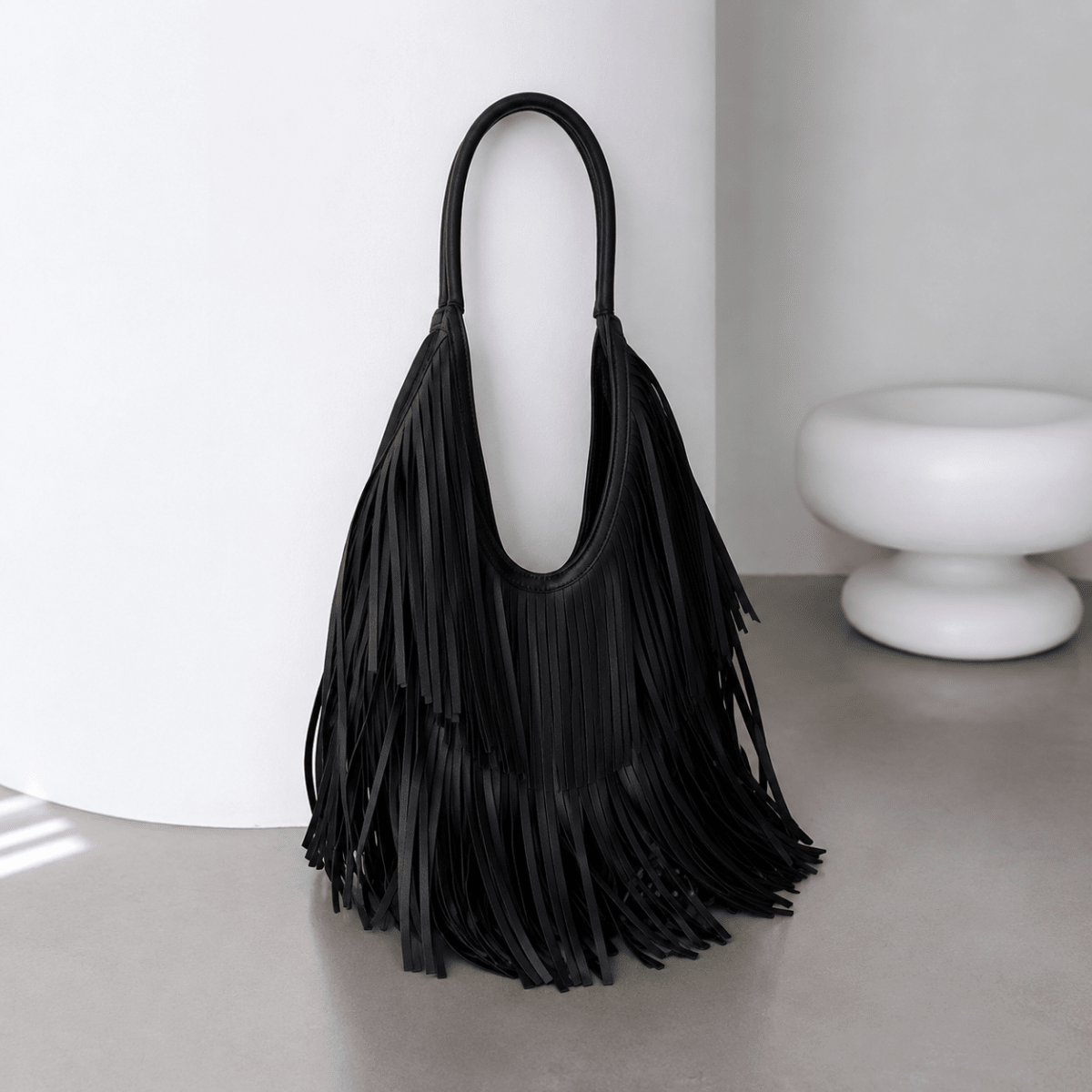 Bolso Noir Fringe Marrón