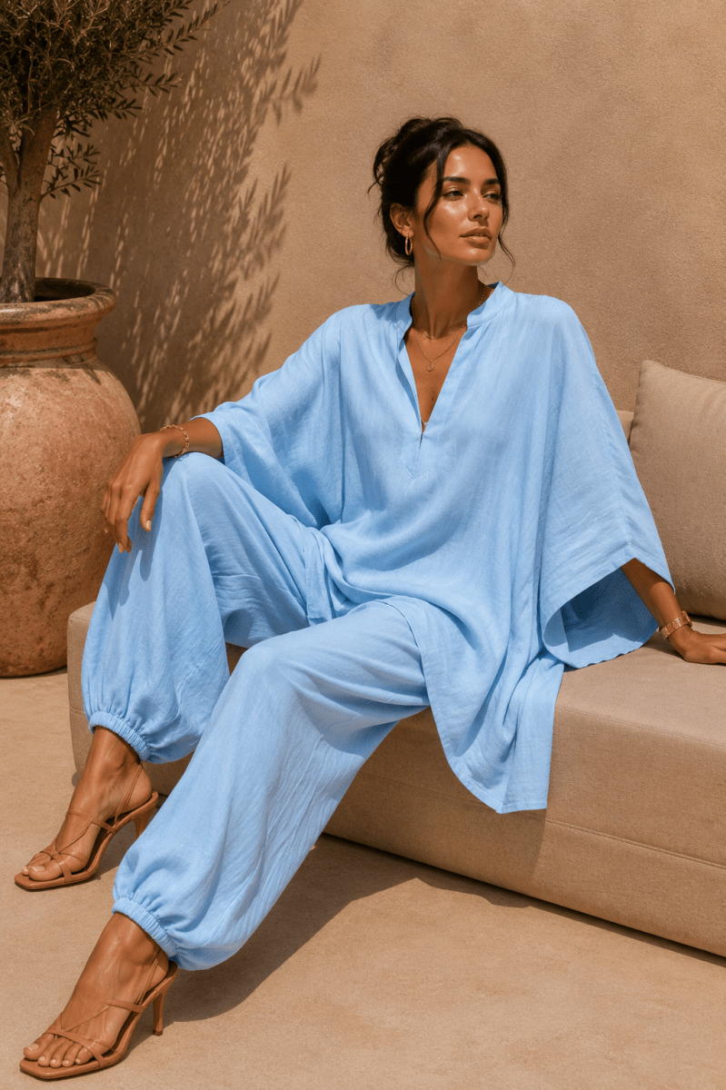 Conjunto Zahara Azul Cielo