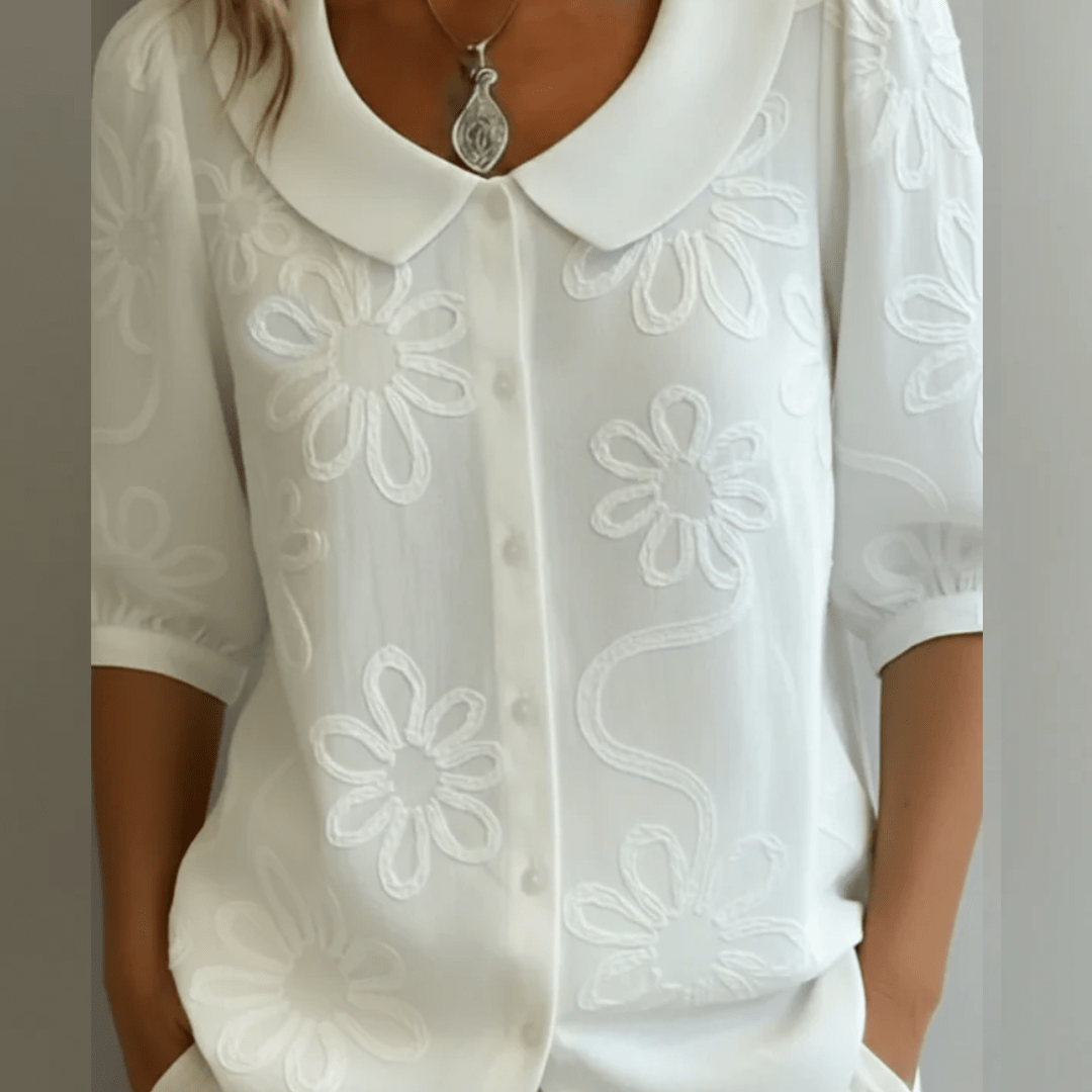 Elegante Elisa-blouse Blanca
