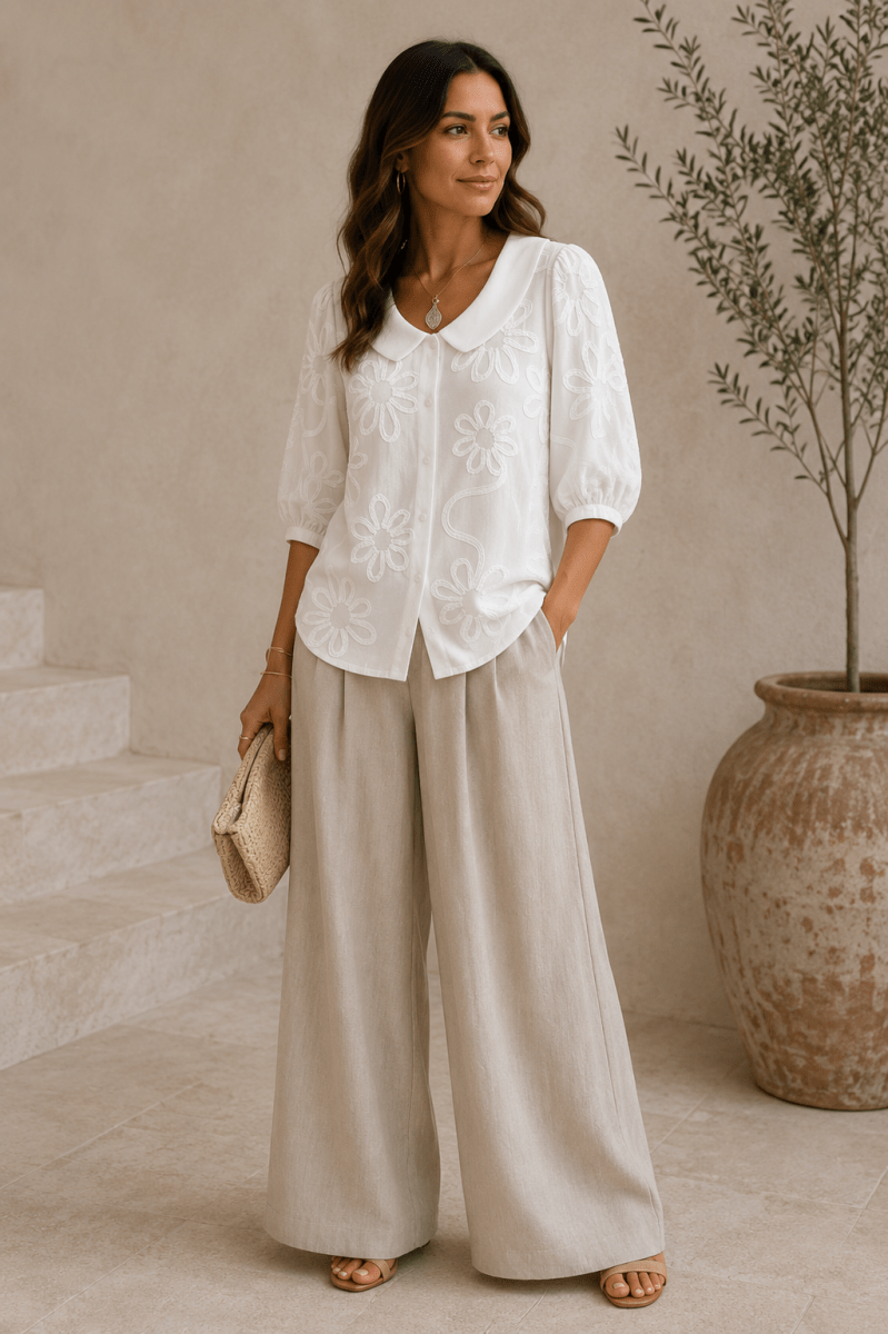 Elegante Elisa-blouse Amarillo