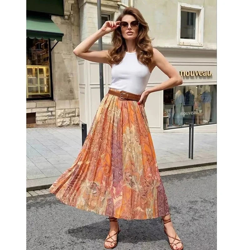 Falda Bohemia - Mar XS