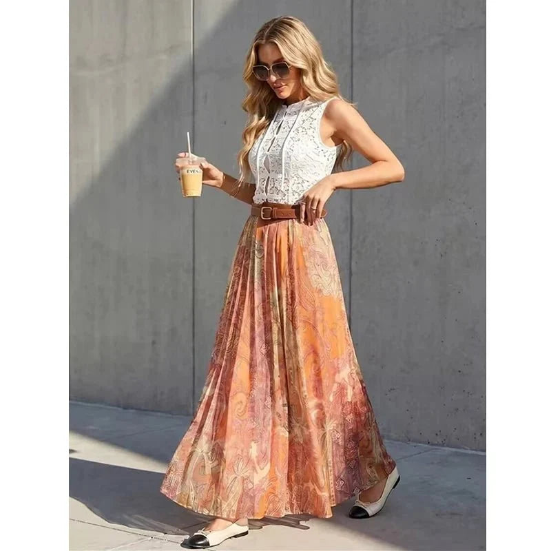 Falda Bohemia - Mar XS