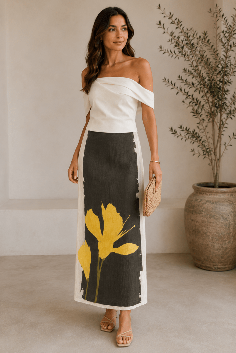 Falda Golden Bloom S