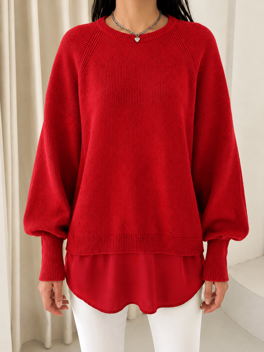 Genoveffa Jersey con efecto de dos piezas S