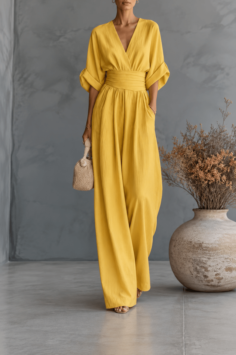 Risel | Mono elegante de pierna ancha S