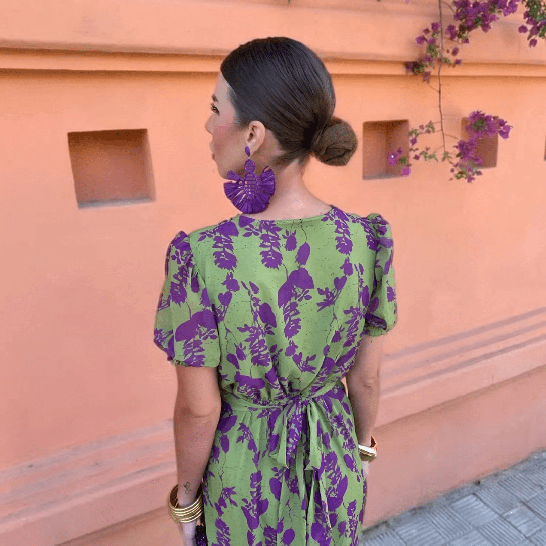 Sofia - Vestido De Lino Verde