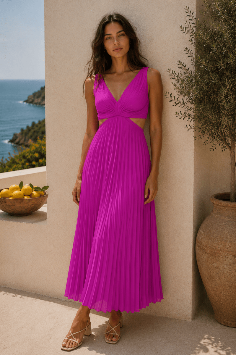 Vestido Aura Cherry Fucsia
