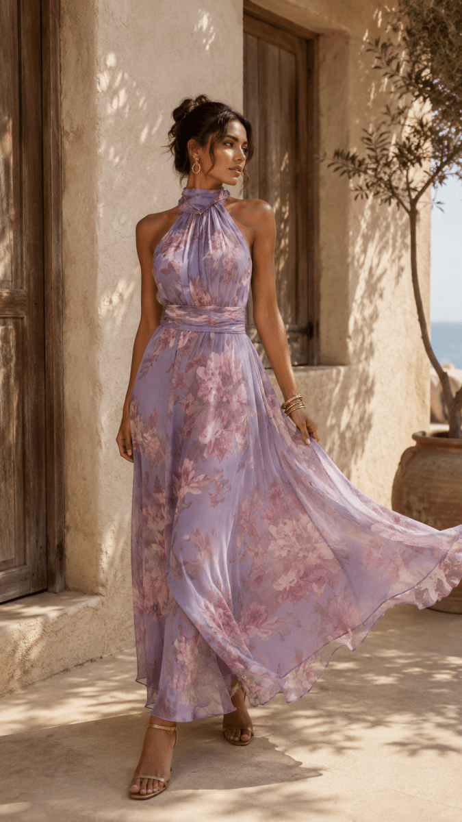 Vestido Liora Lavanda Floral